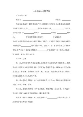 企业招标承包经营合同3